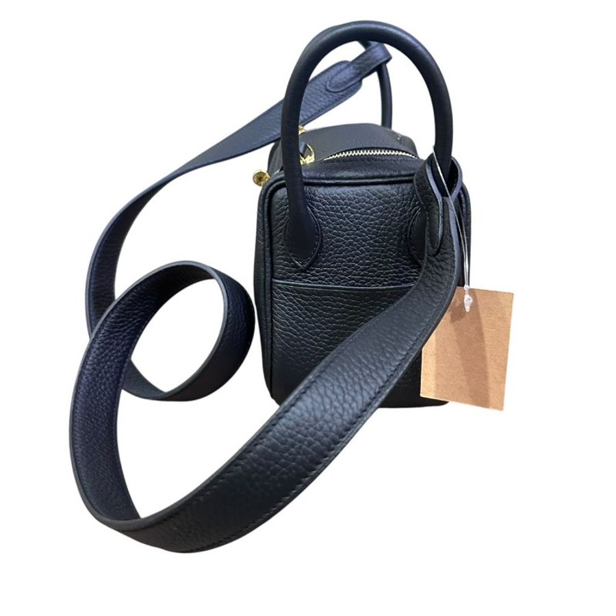 【美收精品】Lindy 19 (Mini Lindy) 經典金釦皮革肩背/手提包 5-621-3