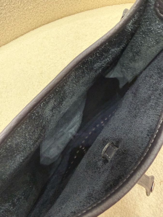 Hermès 2026新款 23cm Evelyne藍黑色-4