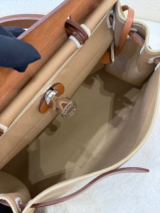 Hermès herbag 31 優雅棕色-4