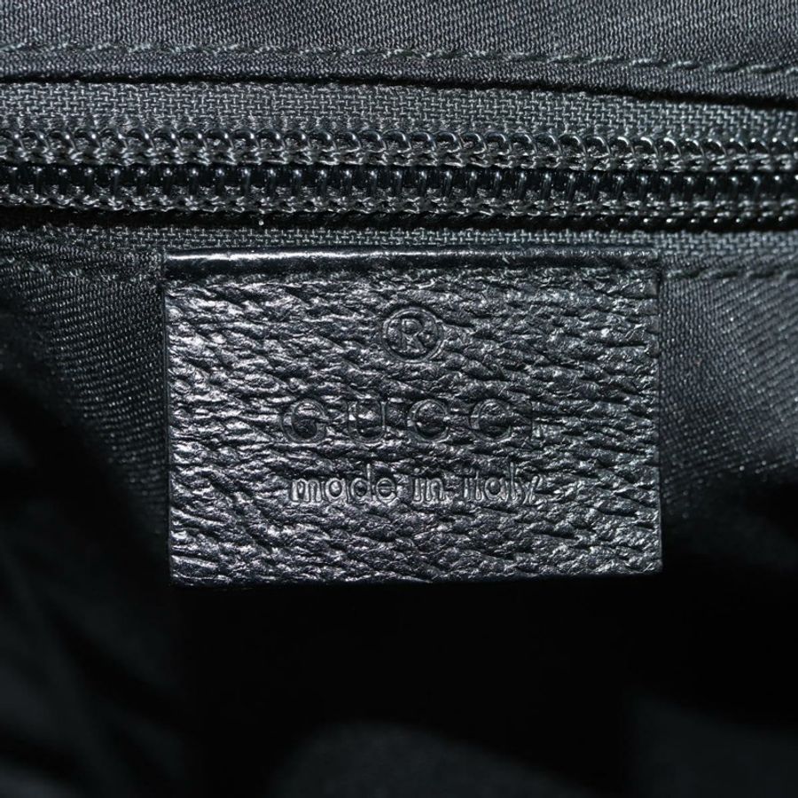 【日本直送】GUCCI Web Sherry Line 單肩包 帆布 黑色 銀色 169937 正品 am11677V-24