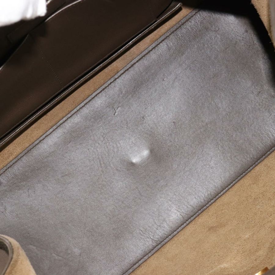 【日本直送】SAINT LAURENT Cabas 經典款手提包，棕色金色皮革，貨號 311208，正品編號 183295A-10