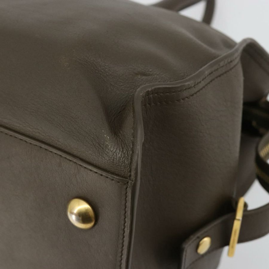 【日本直送】SAINT LAURENT Cabas 經典款手提包，棕色金色皮革，貨號 311208，正品編號 183295A-14