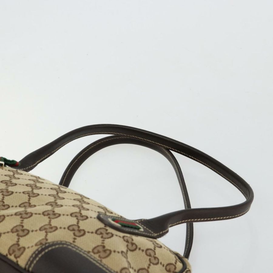 【日本直送】GUCCI GG帆布Princey Web Sherry系列手提包 米色 金色 161720 正品 183790A-7