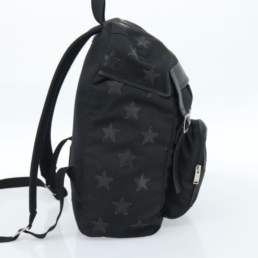 【日本直送】SAINT LAURENT 背包帆布黑色銀色正品 ka4606A-2