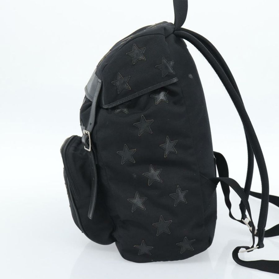 【日本直送】SAINT LAURENT 背包帆布黑色銀色正品 ka4606A-3