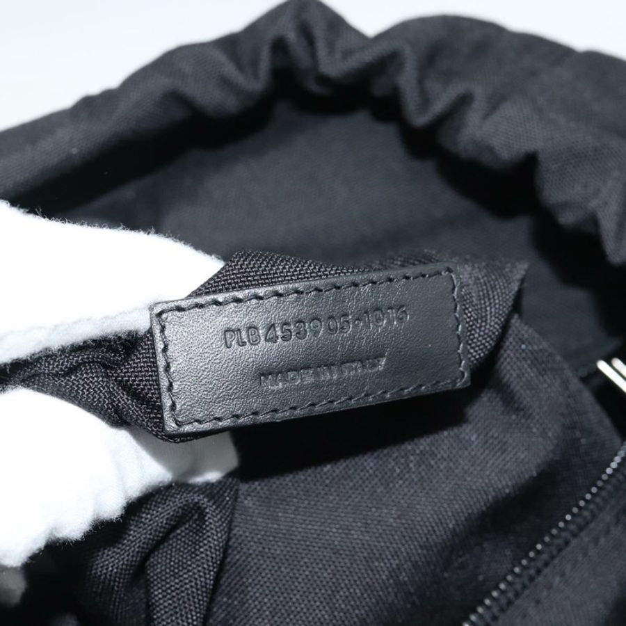 【日本直送】SAINT LAURENT 背包帆布黑色銀色正品 ka4606A-11