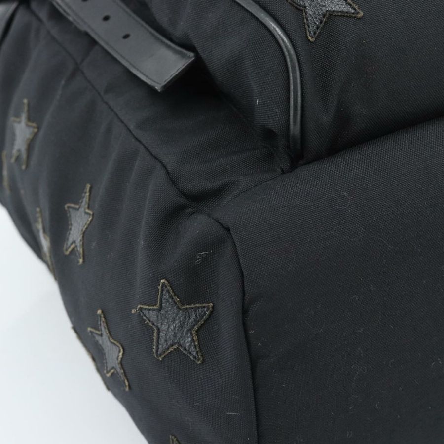【日本直送】SAINT LAURENT 背包帆布黑色銀色正品 ka4606A-15