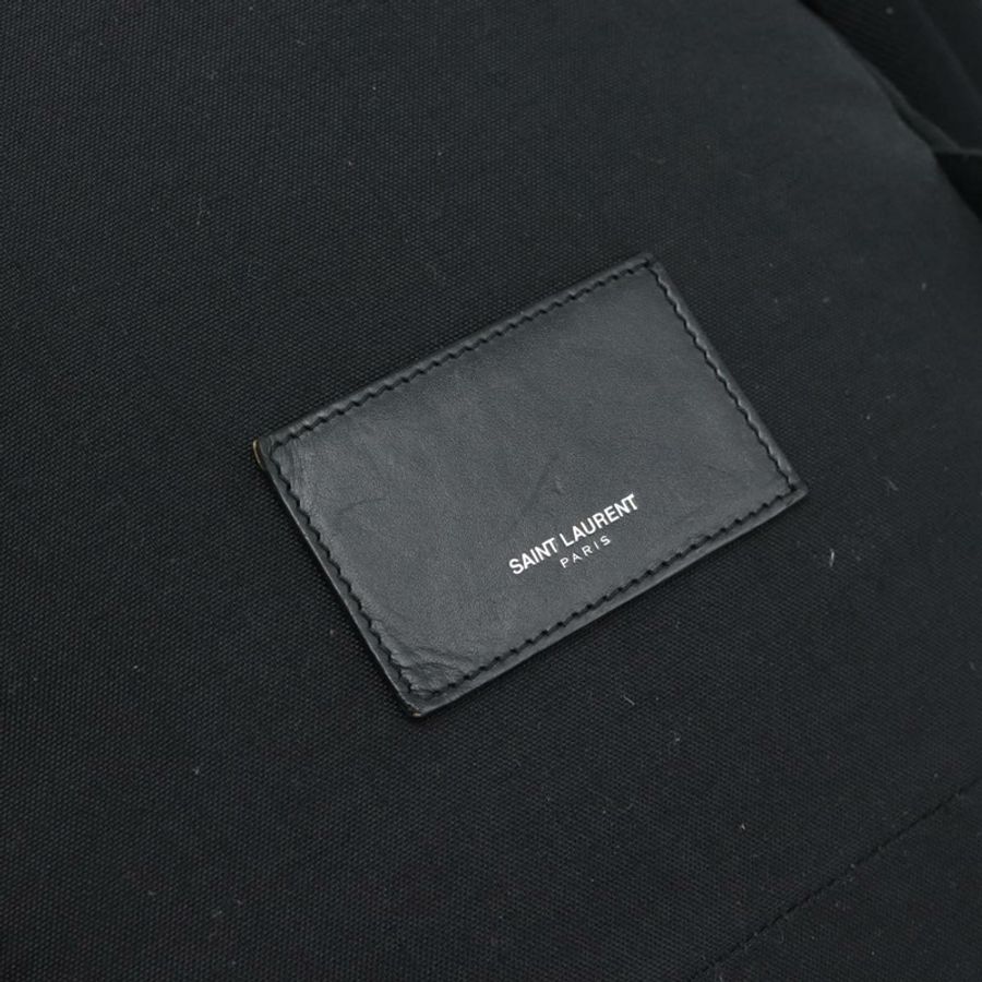 【日本直送】SAINT LAURENT 背包帆布黑色銀色正品 ka4606A-18