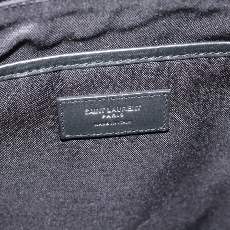 【日本直送】SAINT LAURENT 背包帆布黑色銀色正品 ka4606A-21