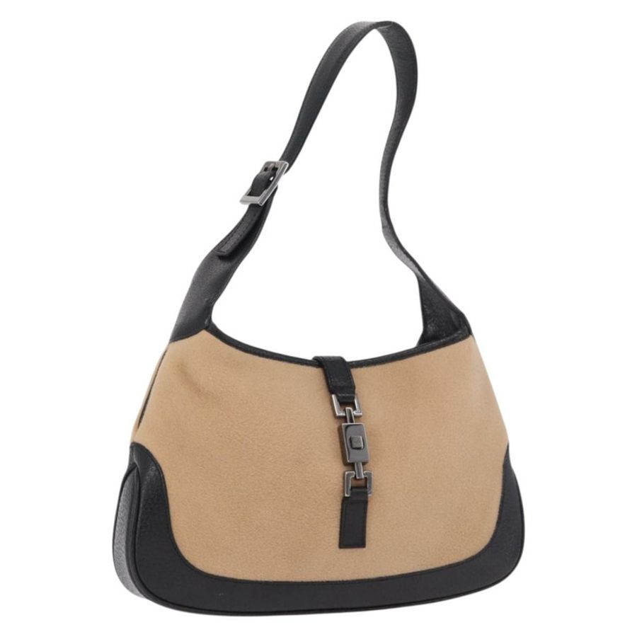 【日本直送】GUCCI Jackie 肩背包 棉 米色 銀色 001 3735 正品 183492V-0