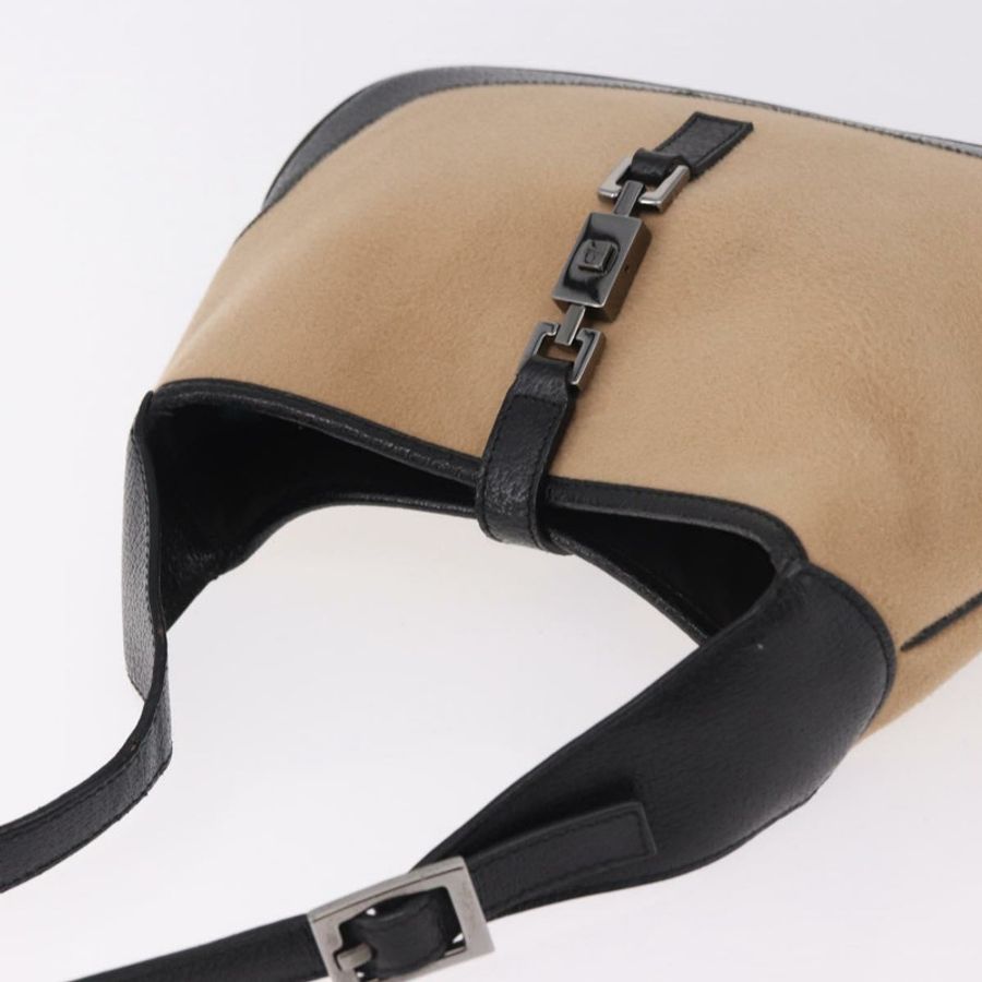 【日本直送】GUCCI Jackie 肩背包 棉 米色 銀色 001 3735 正品 183492V-5