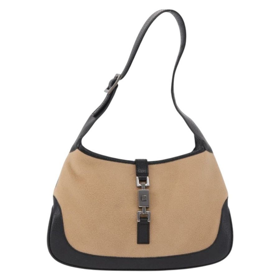 【日本直送】GUCCI Jackie 肩背包 棉 米色 銀色 001 3735 正品 183492V-12