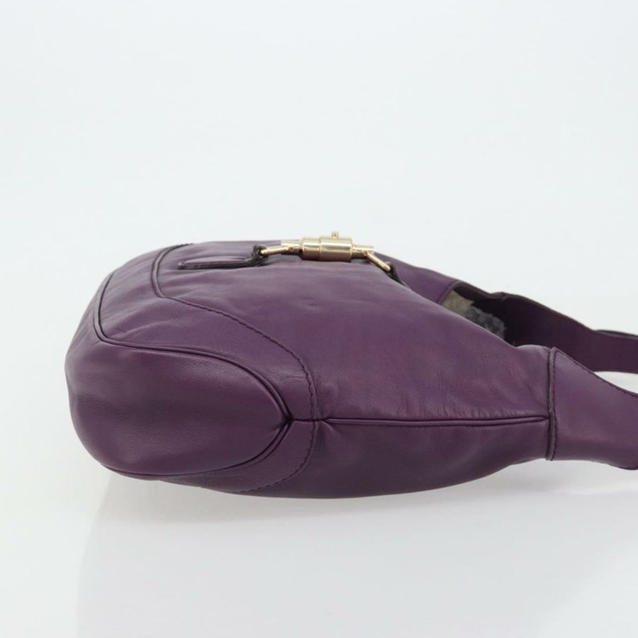 【日本直送】GUCCI Jackie 肩背包 皮革 紫色 金色 277520 正品 183452V-2