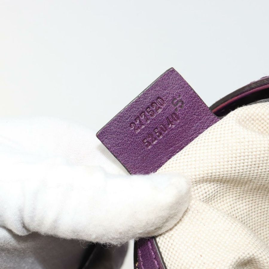 【日本直送】GUCCI Jackie 肩背包 皮革 紫色 金色 277520 正品 183452V-9