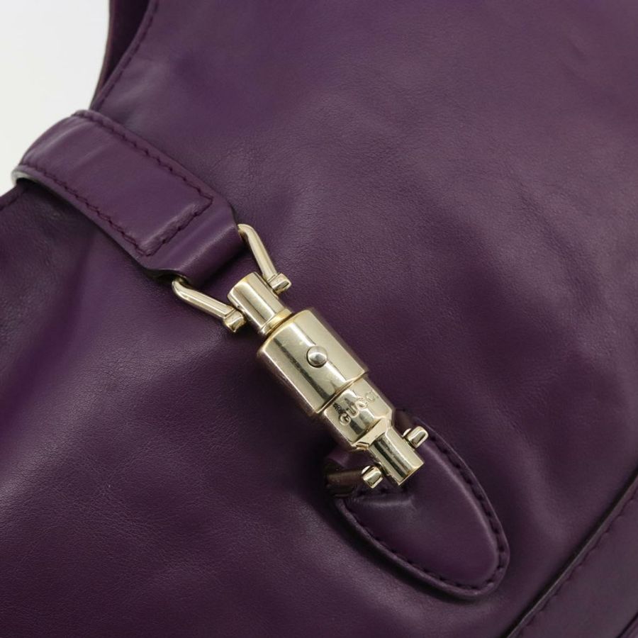 【日本直送】GUCCI Jackie 肩背包 皮革 紫色 金色 277520 正品 183452V-17
