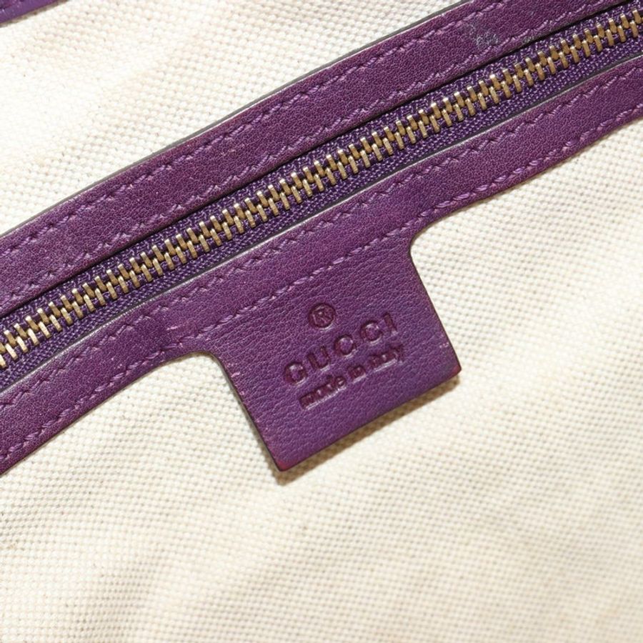 【日本直送】GUCCI Jackie 肩背包 皮革 紫色 金色 277520 正品 183452V-18