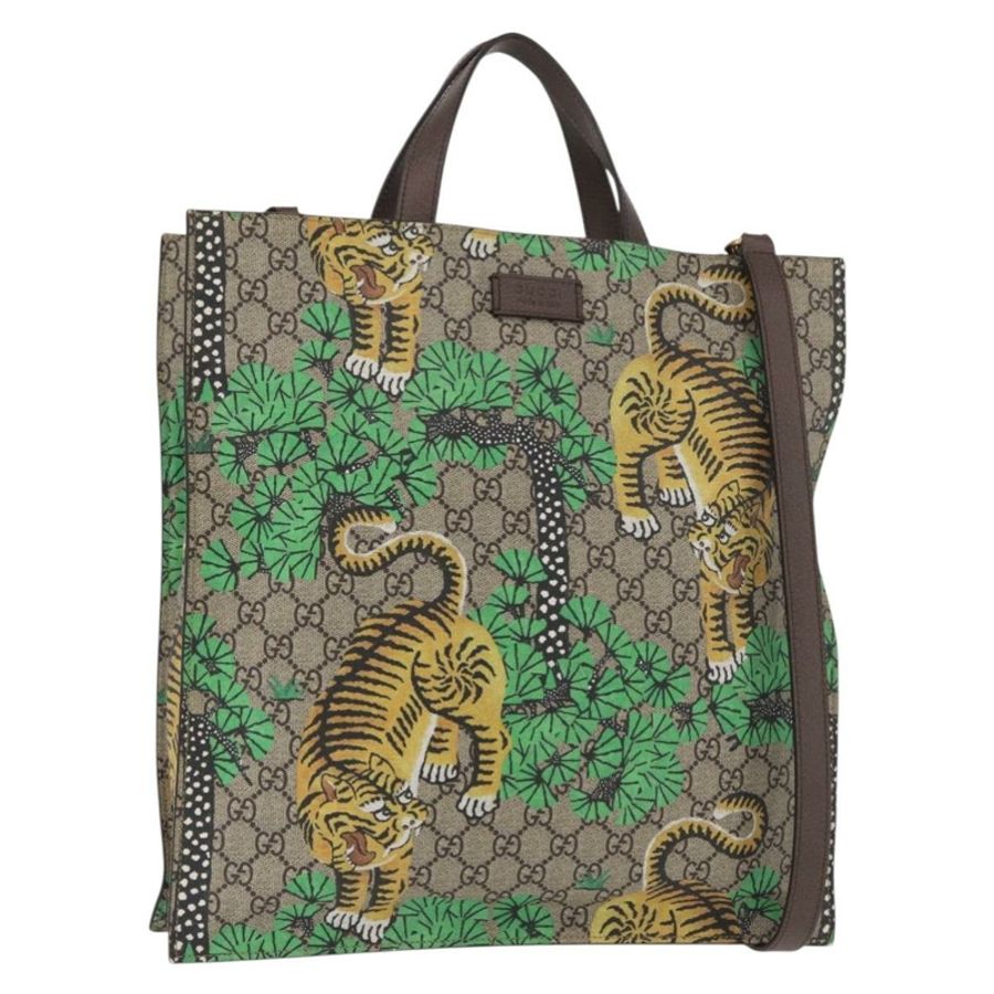 【日本直送】GUCCI GG Supreme 托特包 PVC 兩用 米色/金色 450950 正品 184131V-0