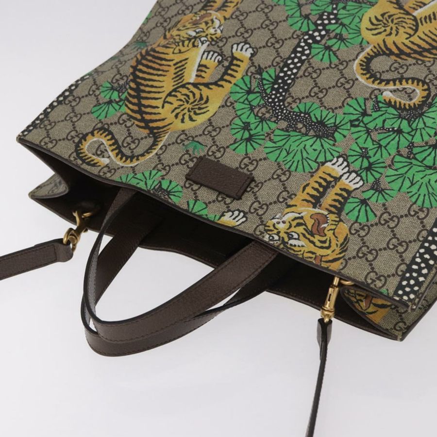【日本直送】GUCCI GG Supreme 托特包 PVC 兩用 米色/金色 450950 正品 184131V-5