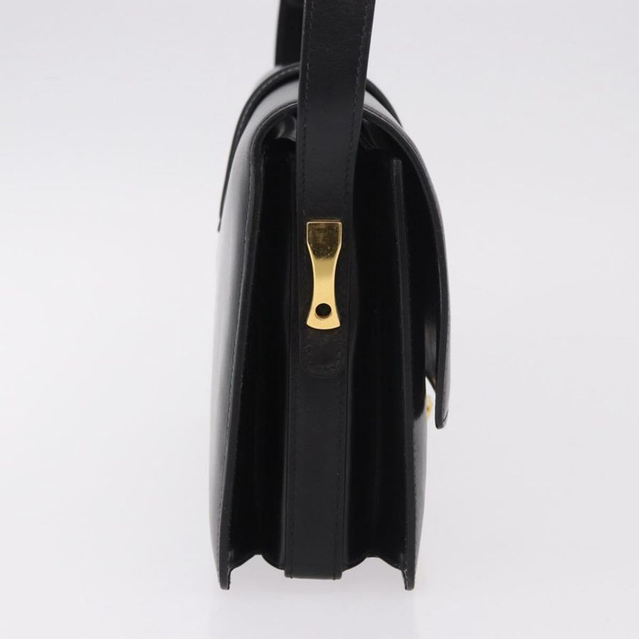 【日本直送】GUCCI 黑色金色皮革單肩包，正品編號 183812V-3