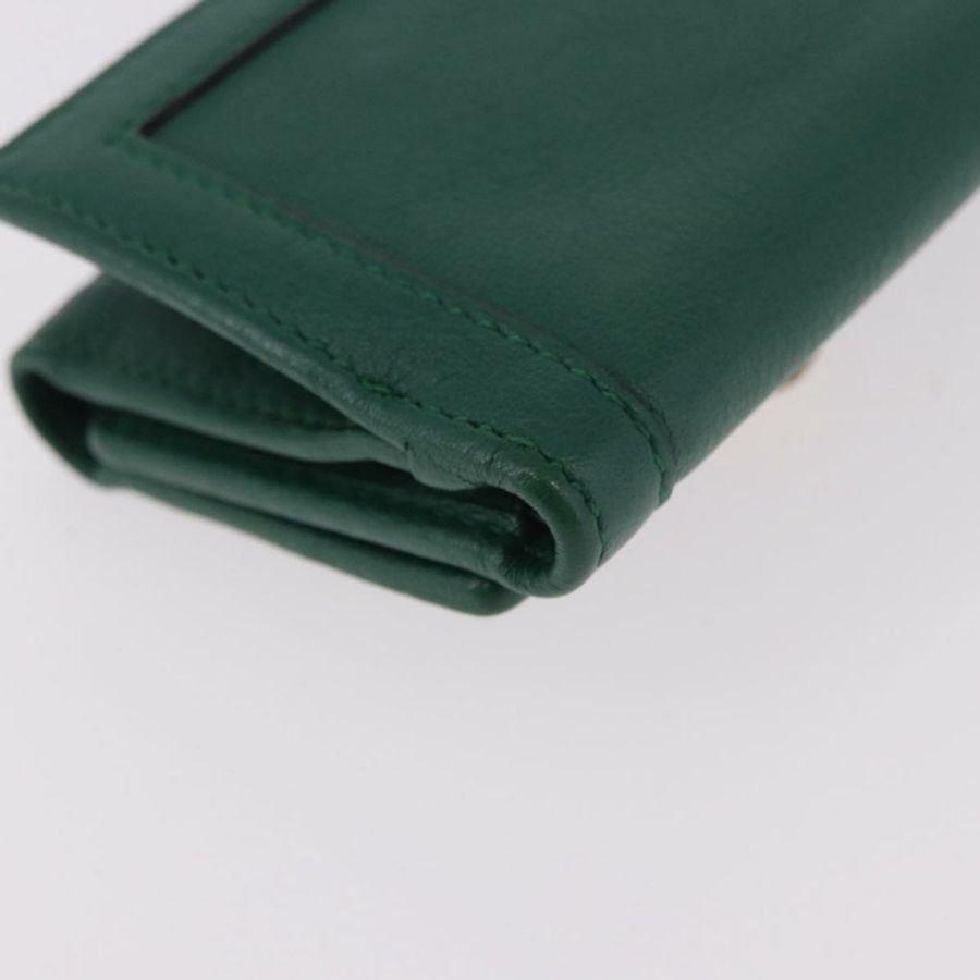 【日本直送】GUCCI 馬銜扣迷你皮夾，皮革材質，綠色/金色，貨號 659632，正品編號 183124M-14