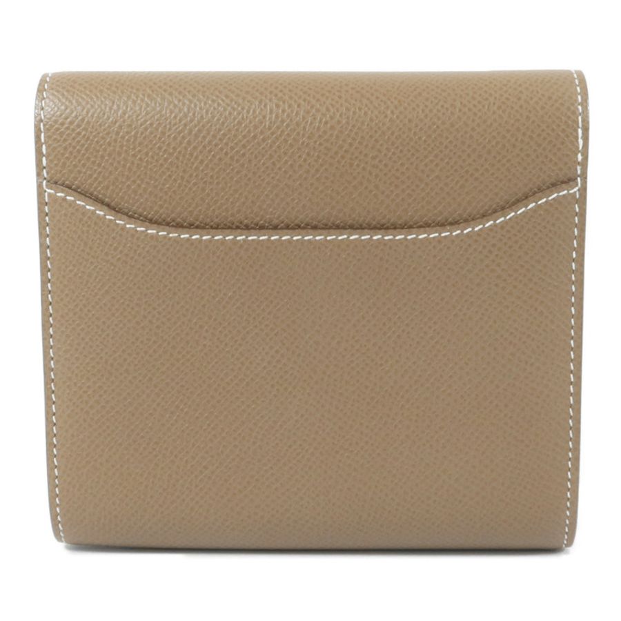 HERMES Epsom皮革Constance Compact Wallet錢包Etoupe-1