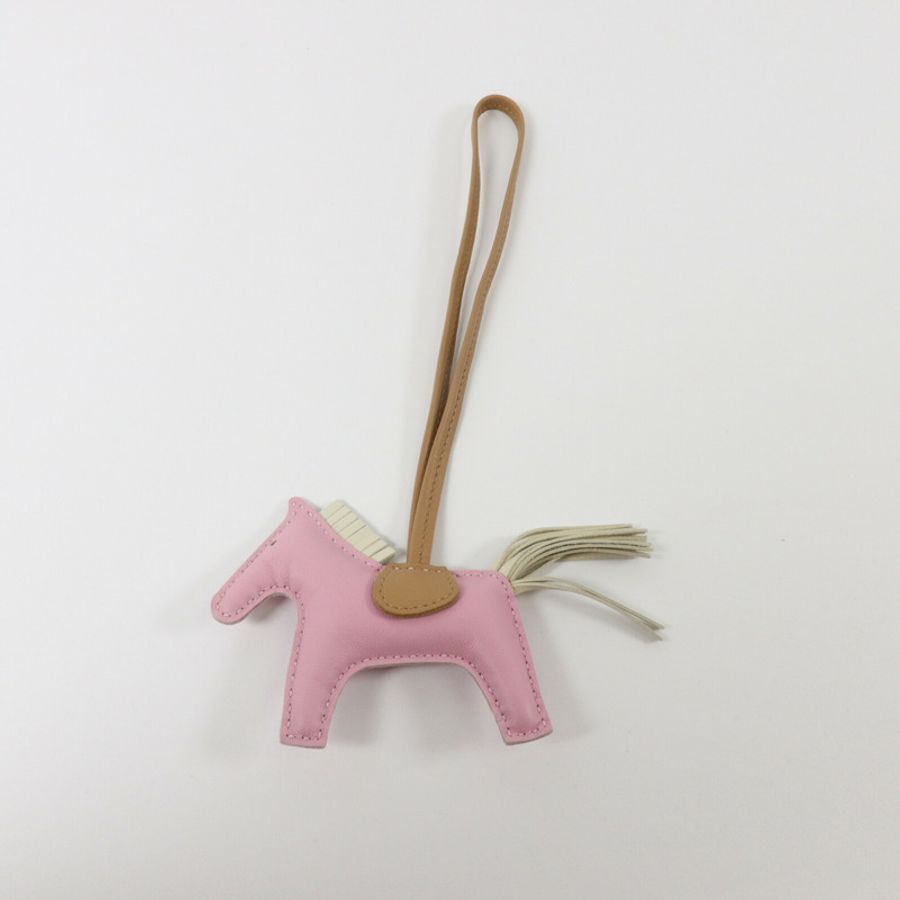 HERMES Milo皮革Rodeo PM掛飾-5