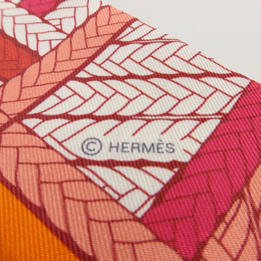 HERMES 絲質Twilly絲巾-4