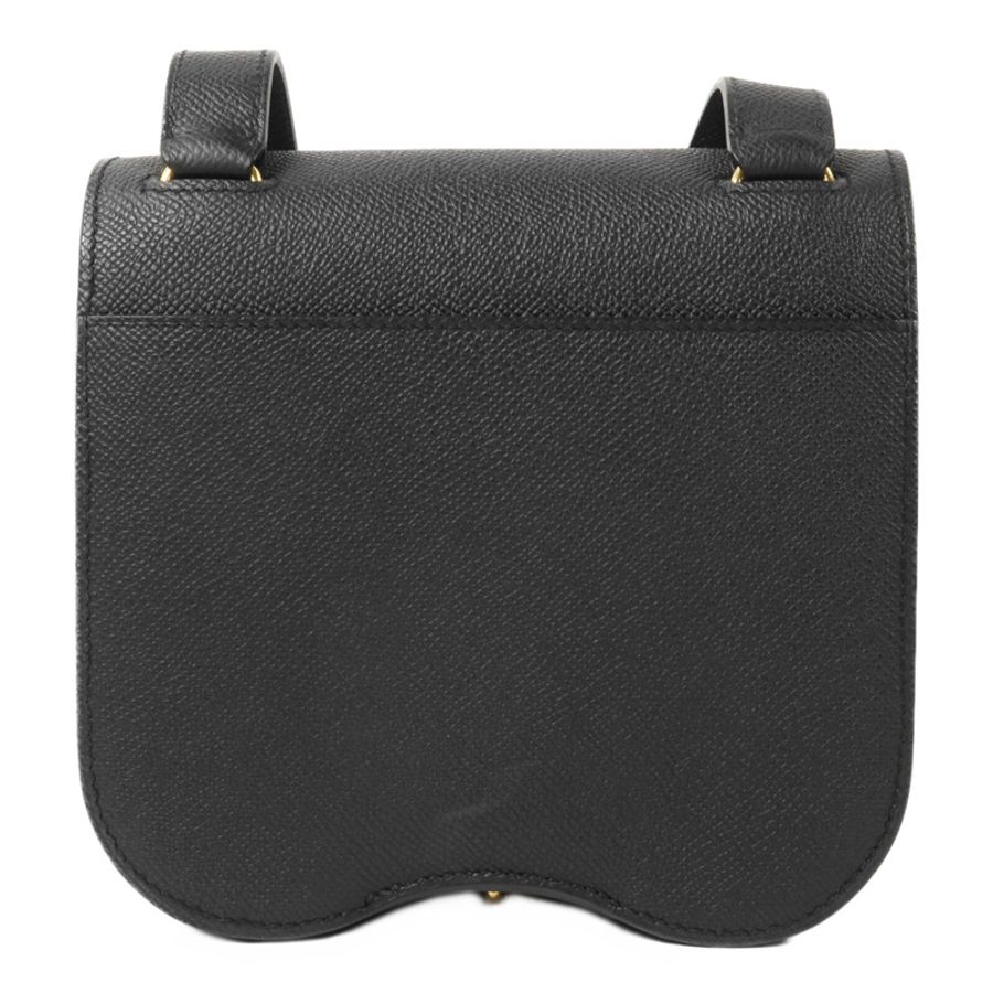 HERMES Epsom皮革Della Cavalleria Mini肩背袋Noir-1