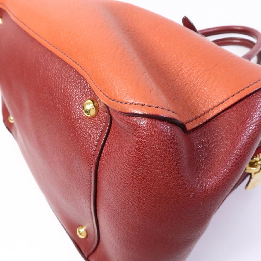 Miu Miu 羊皮皮革2 Way Shoulder Bag手挽肩背兩用袋-10
