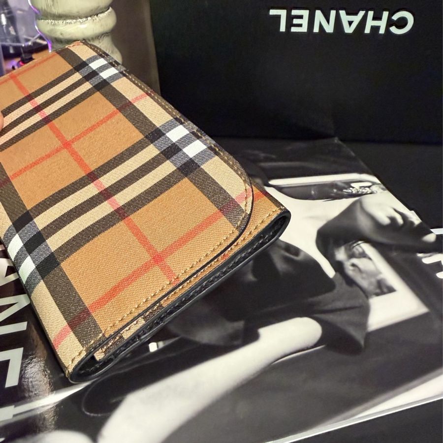 博柏利  Burberry  手拿包 經典長皮夾 長夾 男裝 女裝 經典款 黑色-8