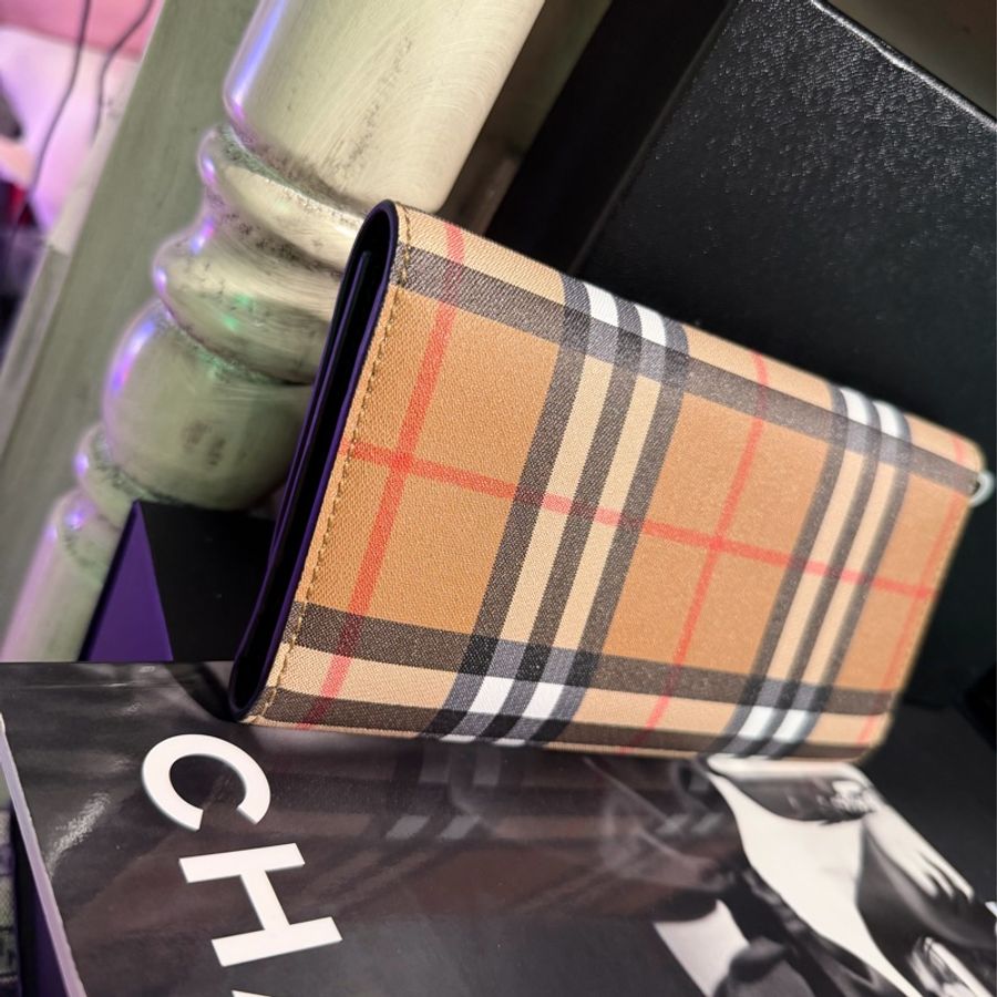 博柏利  Burberry  手拿包 經典長皮夾 長夾 男裝 女裝 經典款 黑色-10