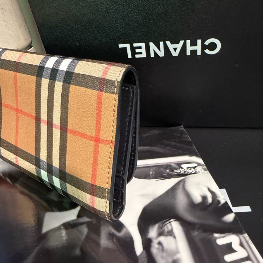 博柏利  Burberry  手拿包 經典長皮夾 長夾 男裝 女裝 經典款 黑色-12