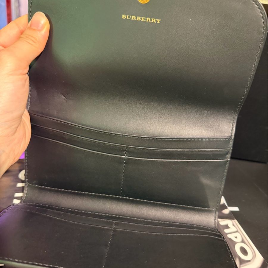 博柏利  Burberry  手拿包 經典長皮夾 長夾 男裝 女裝 經典款 黑色-13