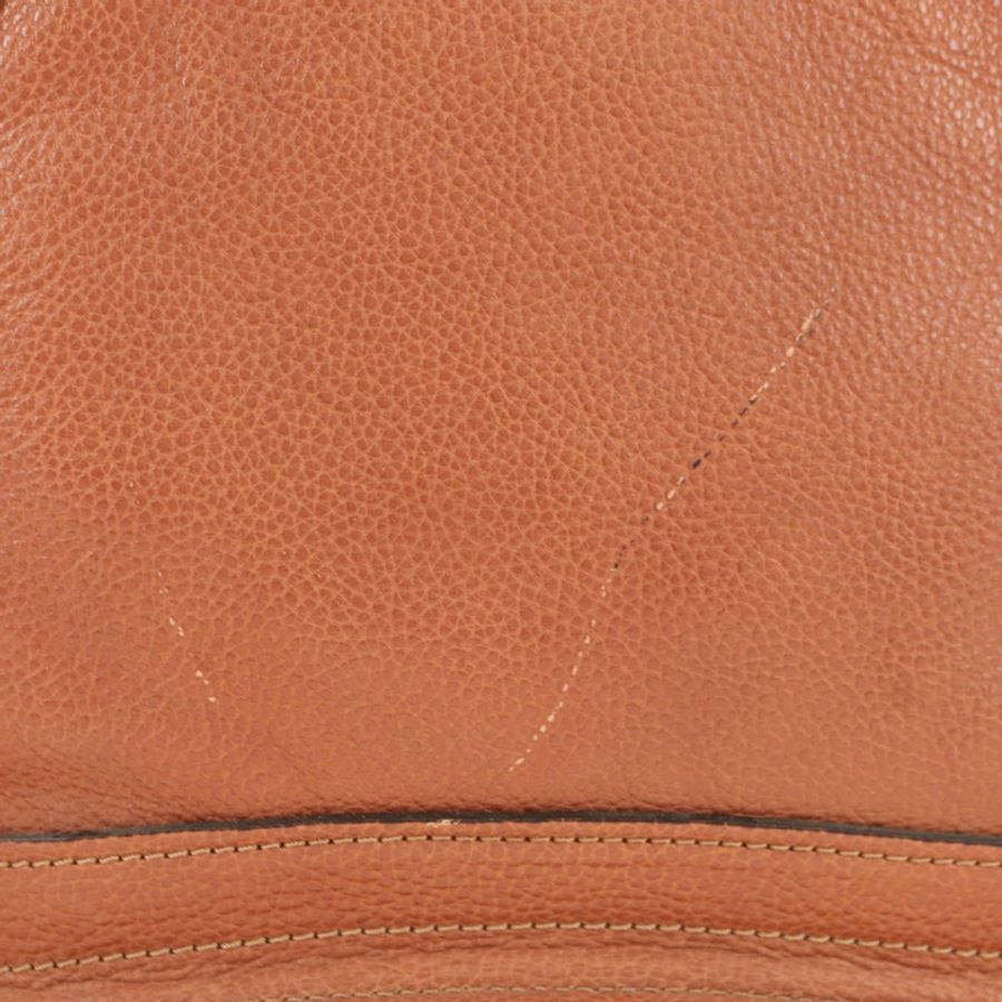 【日本直送】Chloe Paraty 手提包 真皮 兩用 棕色 金色 正品 am11700V-2