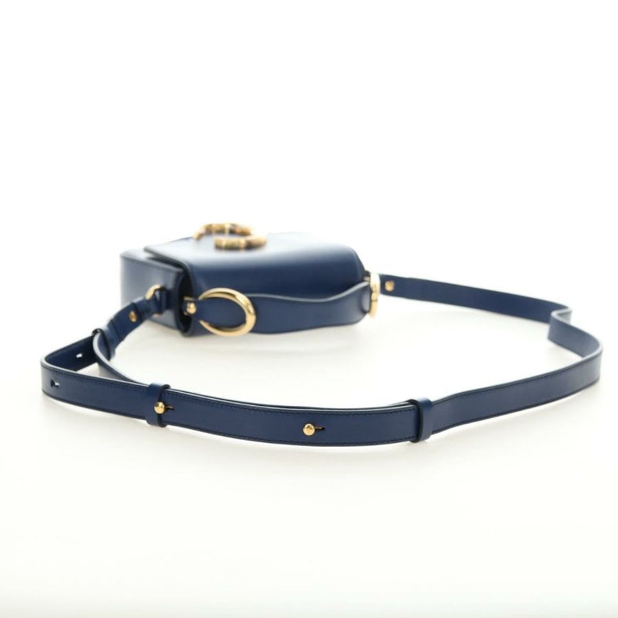 【日本直送】Chloe Chloe C 手提包 皮革 2way 藍色金色 正品 181830M-7