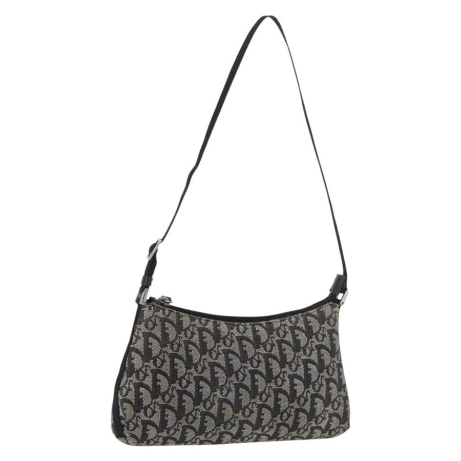【日本直送】Christian Dior Trotter帆布配件包 灰色 銀色 正品 182611SAV-0