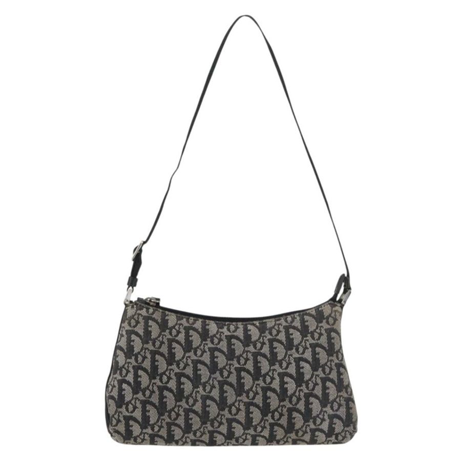 【日本直送】Christian Dior Trotter帆布配件包 灰色 銀色 正品 182611SAV-1