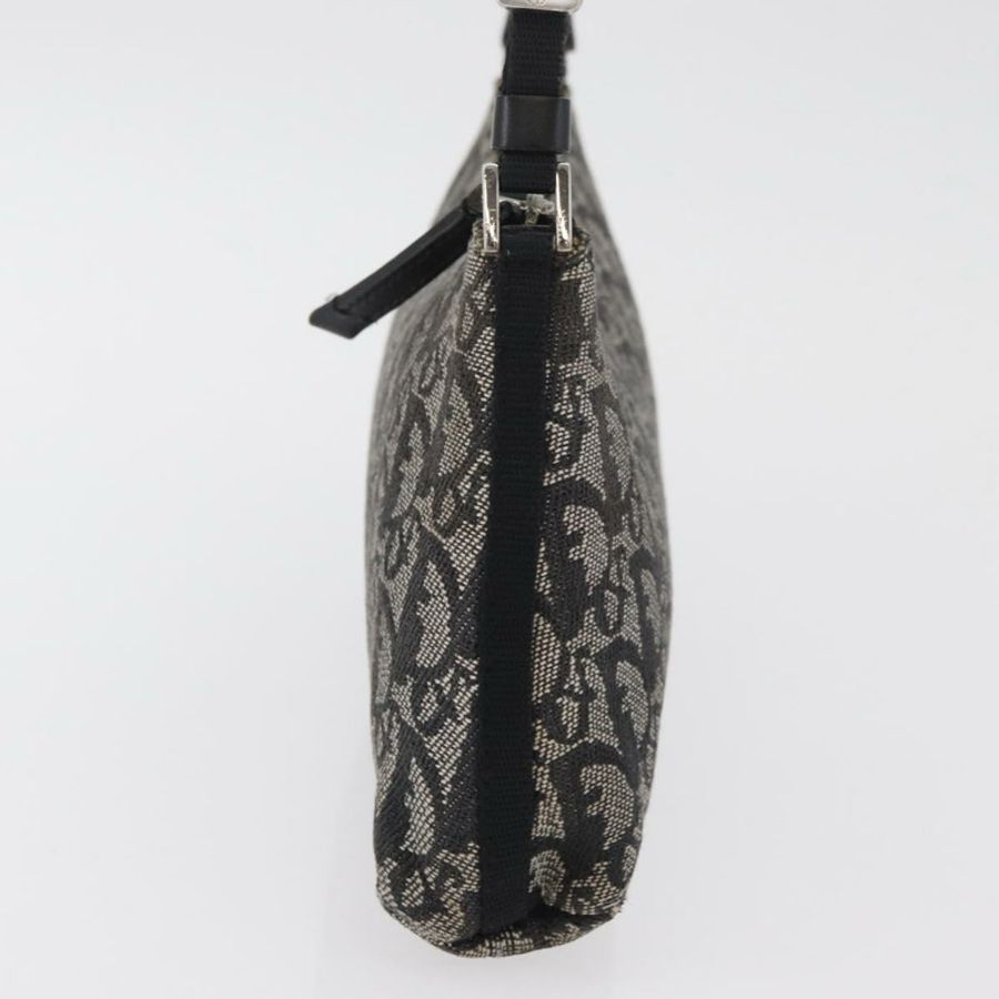 【日本直送】Christian Dior Trotter帆布配件包 灰色 銀色 正品 182611SAV-2