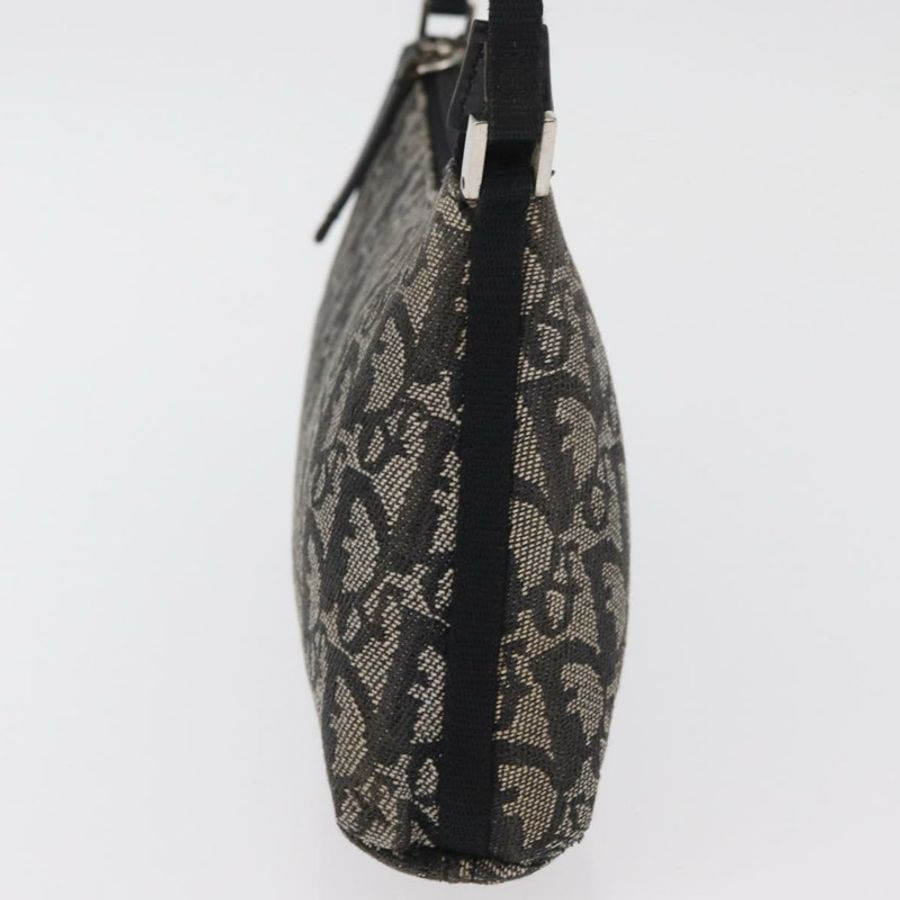 【日本直送】Christian Dior Trotter帆布配件包 灰色 銀色 正品 182611SAV-3