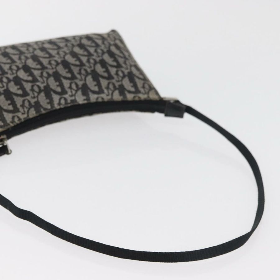 【日本直送】Christian Dior Trotter帆布配件包 灰色 銀色 正品 182611SAV-6