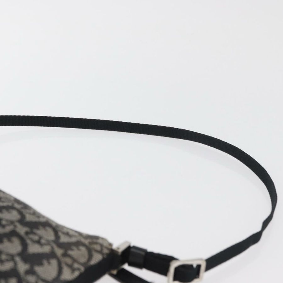 【日本直送】Christian Dior Trotter帆布配件包 灰色 銀色 正品 182611SAV-7
