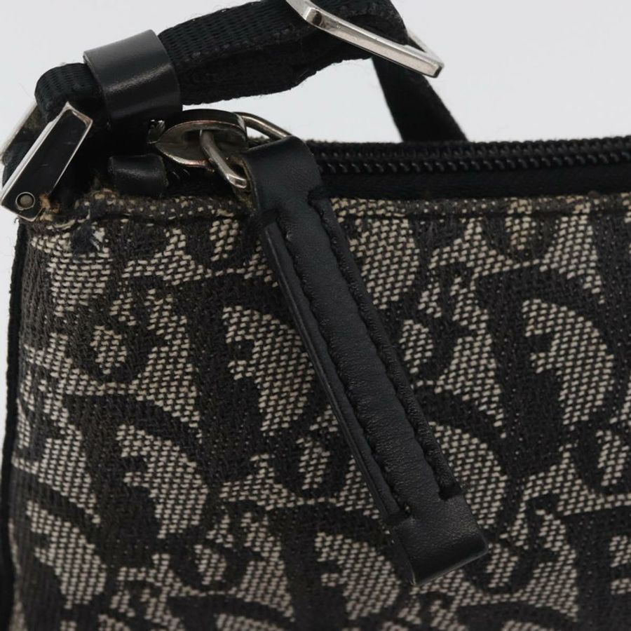 【日本直送】Christian Dior Trotter帆布配件包 灰色 銀色 正品 182611SAV-9