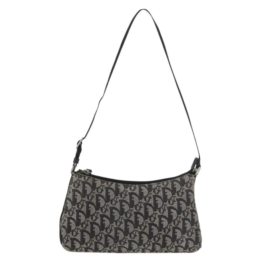 【日本直送】Christian Dior Trotter帆布配件包 灰色 銀色 正品 182611SAV-12