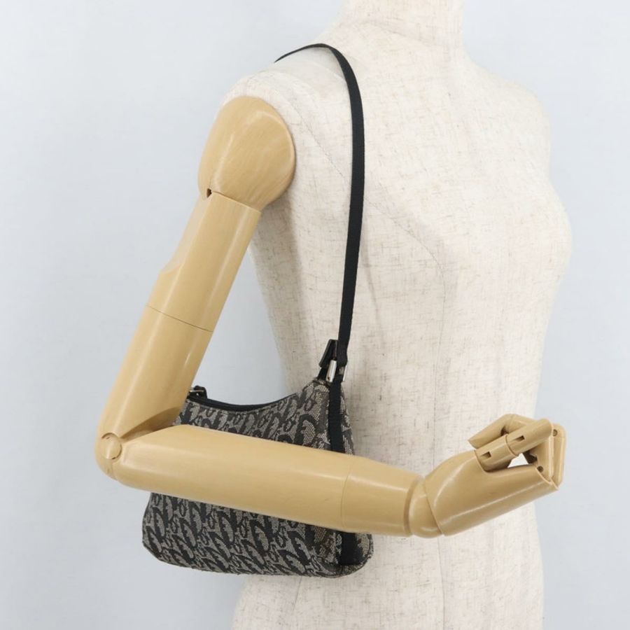 【日本直送】Christian Dior Trotter帆布配件包 灰色 銀色 正品 182611SAV-20