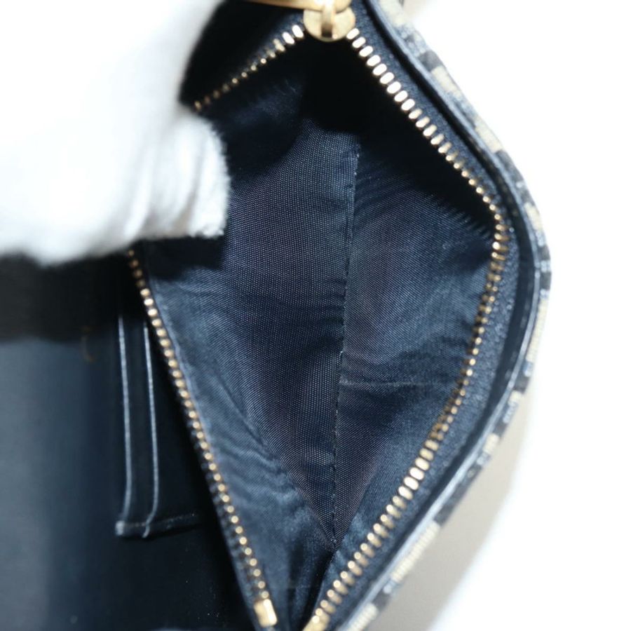 【日本直送】Christian Dior Trotter帆布馬鞍腰包 海軍藍 金色 正品 183604M-24