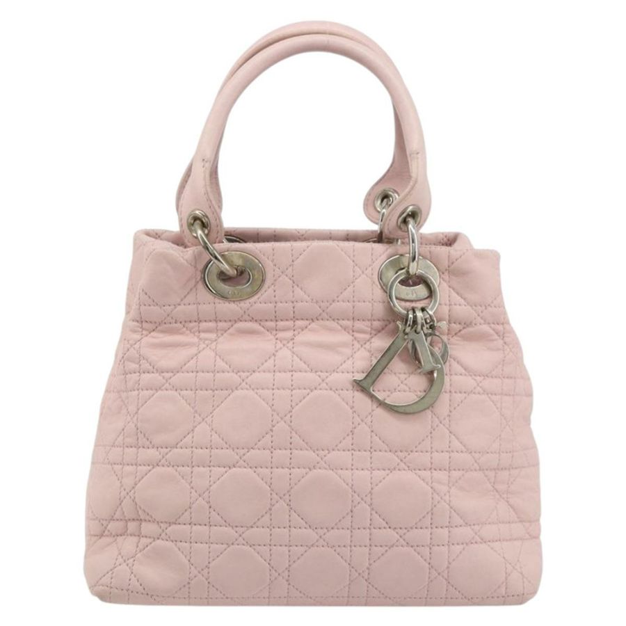 【日本直送】Christian Dior Canage 手提包 2way 粉紅銀色 Auth bs35435A-12