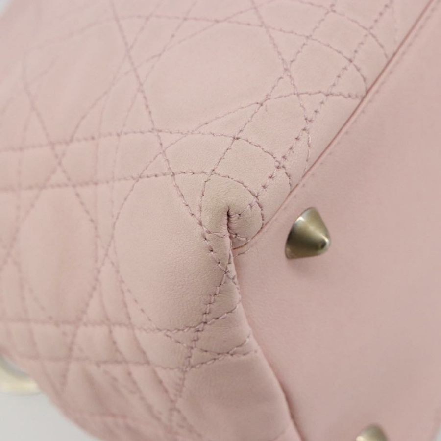 【日本直送】Christian Dior Canage 手提包 2way 粉紅銀色 Auth bs35435A-15
