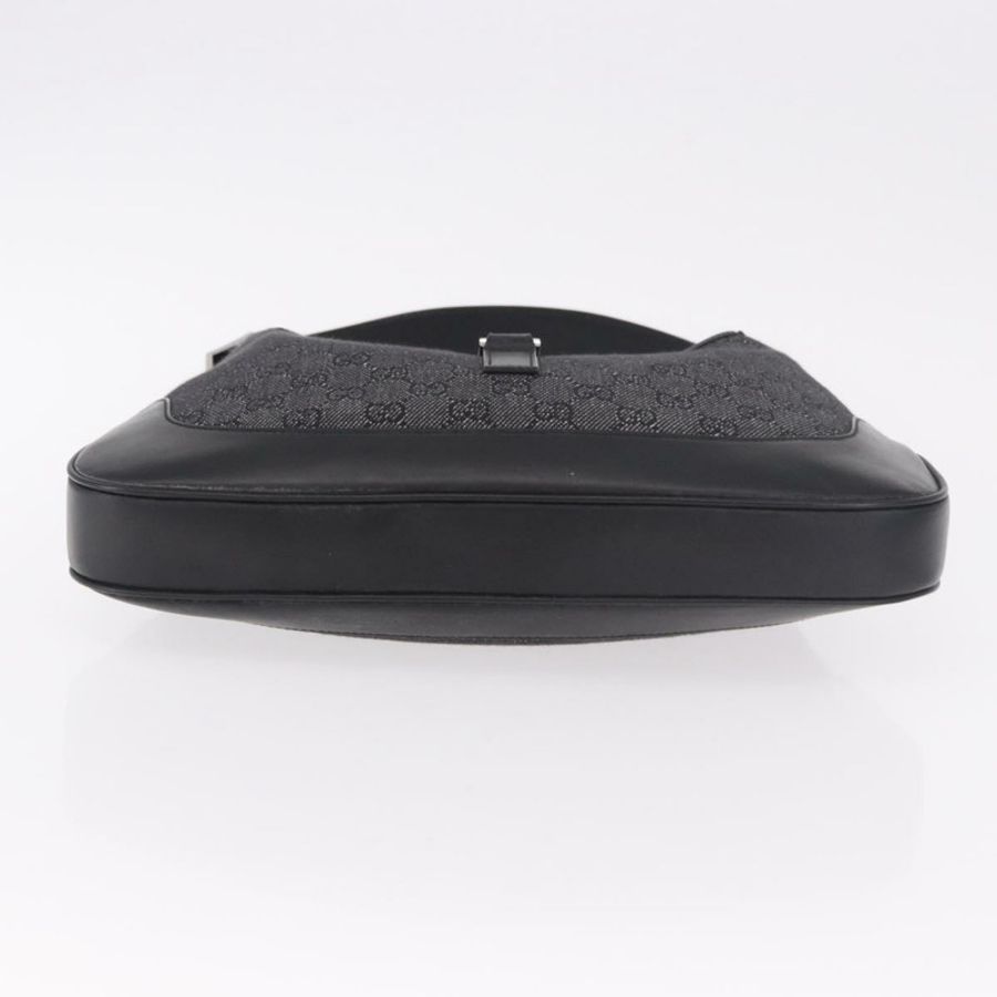 【日本直送】GUCCI GG帆布Jackie肩包 黑色 銀色 00963 正品 183840V-4