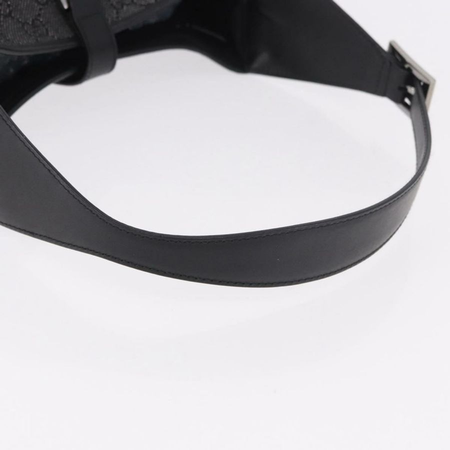 【日本直送】GUCCI GG帆布Jackie肩包 黑色 銀色 00963 正品 183840V-6
