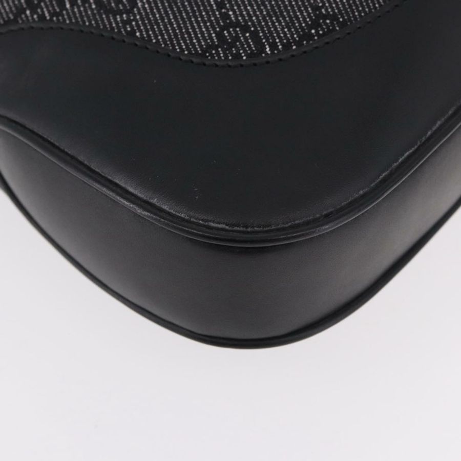 【日本直送】GUCCI GG帆布Jackie肩包 黑色 銀色 00963 正品 183840V-8